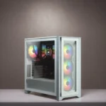 pc gamer CORSAIR iCUE 4000X RGB Blanc – vue 2