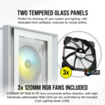 pc gamer CORSAIR iCUE 4000X RGB Blanc