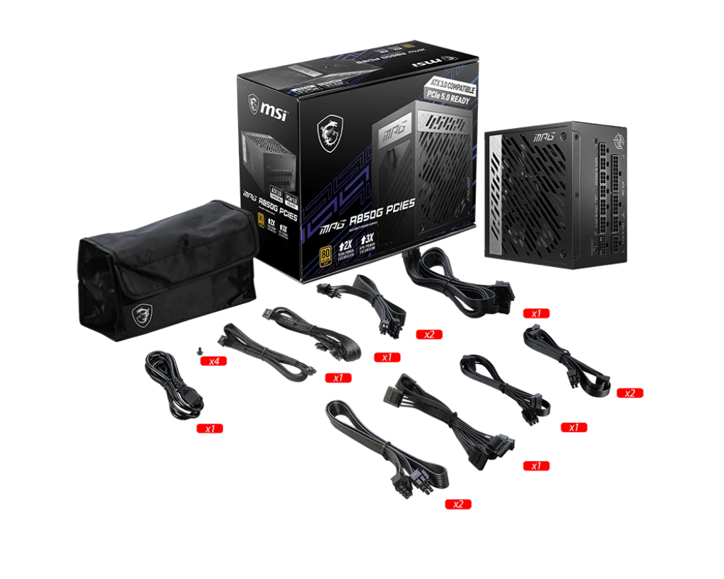 MSI MPG A850G PCIE5 – vue 2