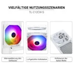 Pack de 3 ventilateur thermalright blanc PWM – vue 5