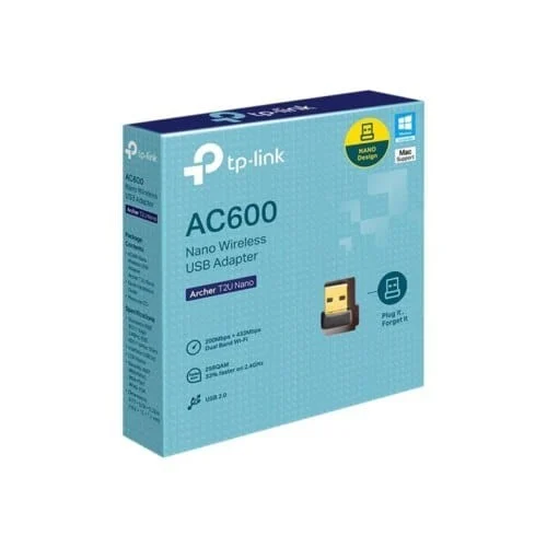 Adaptateur USB Nano WiFi AC600 Archer T2U Nano Adaptateur USB Nano WiFi AC600 Archer T2U Nano