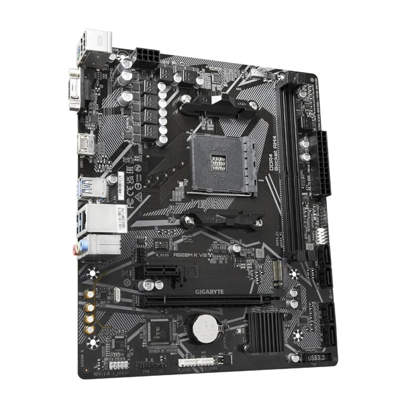 carte mère Gigabyte A520M-K V2 rev 1.1 – vue 2