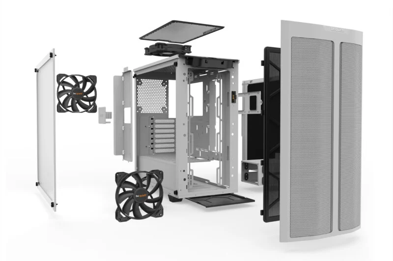 pc gamer Be Quiet! Pure Base 500DX Blanc – vue 2