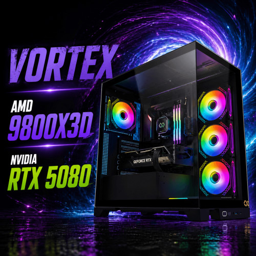 PC Gamer Vortex R7 9800X3D-RTX 5080-32GB-2TO