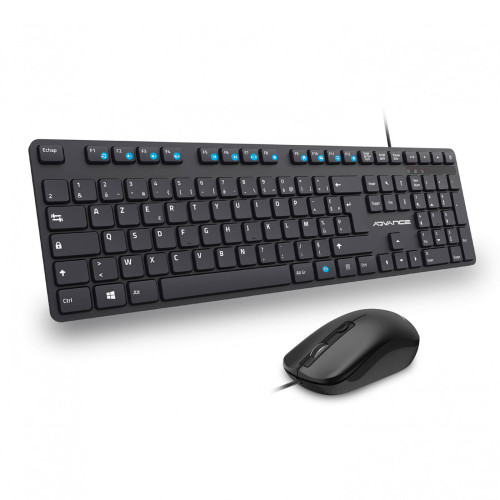 Pack 2en1 (Clavier/Souris) sans fil Advance WorkMate Plus