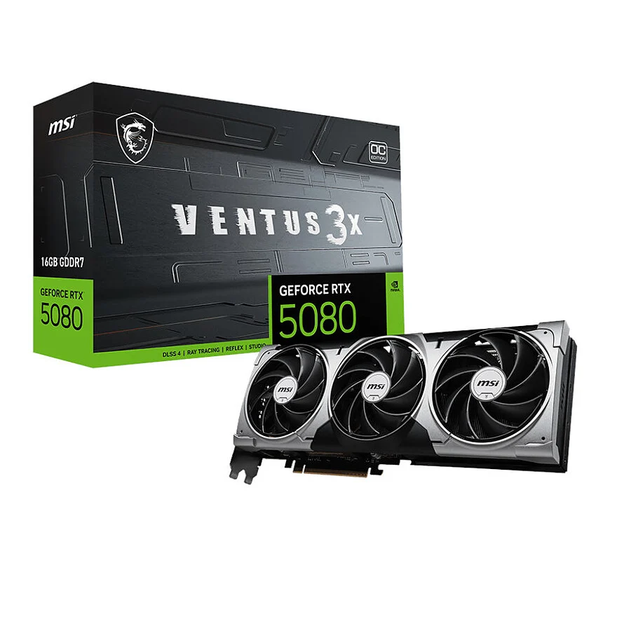 msi 5080 ventus MSI RTX 5080 Ventus 3X 16G – Image 1