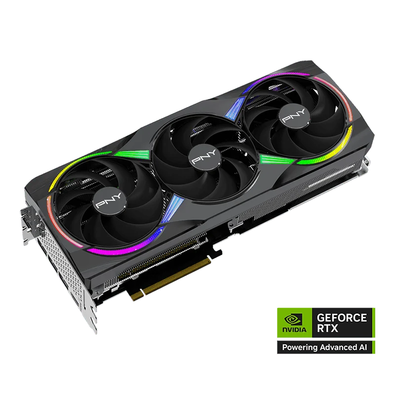 carte graphique PNY RTX 5080 16GB Overclocked Triple Fan – vue 2