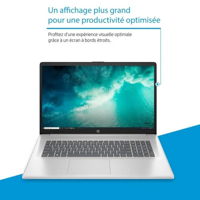pc portable HP 17 CN3013NF HD+ IPS – Intel i3 N305 – RAM 8 Go – SSD 512 Go