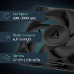 Ventilateur PC Arctic P12 PRO PST – vue 3