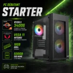 pc gamer PC e-sport Starter – Ryzen 3 3400G / Vega 8 / 16 Go / 500 Go SSD