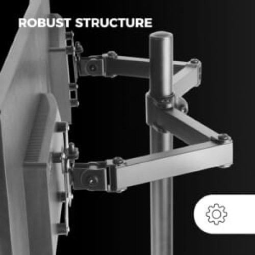 Support double écran à fixer Mars Gaming de 13" à 27"